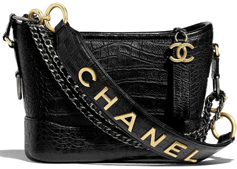 black hobo bag with gold hardware chanel|Chanel gabrielle hobo bag large.